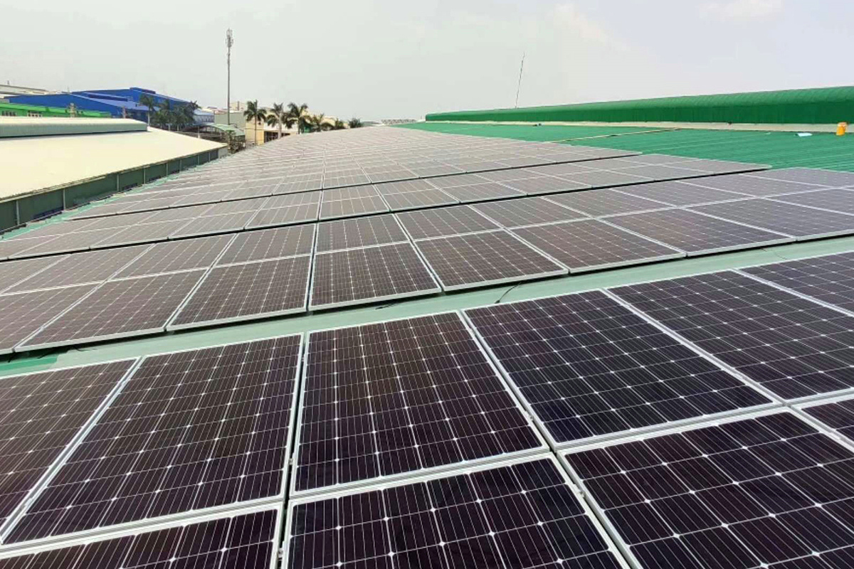 越南160kw屋顶太阳能项目